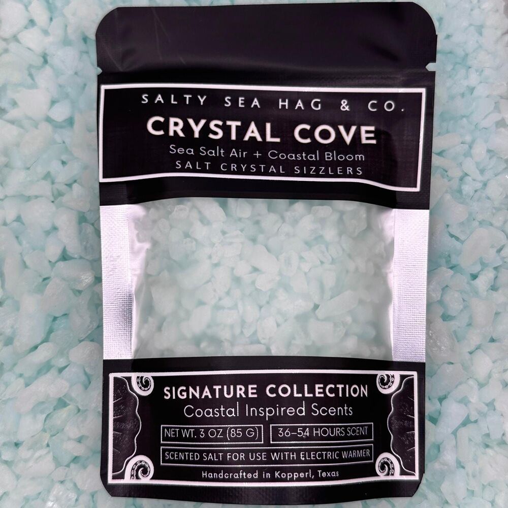 Crystal Cove Salt Crystal Sizzlers - Sea Salt Air + Coastal Bloom Scent